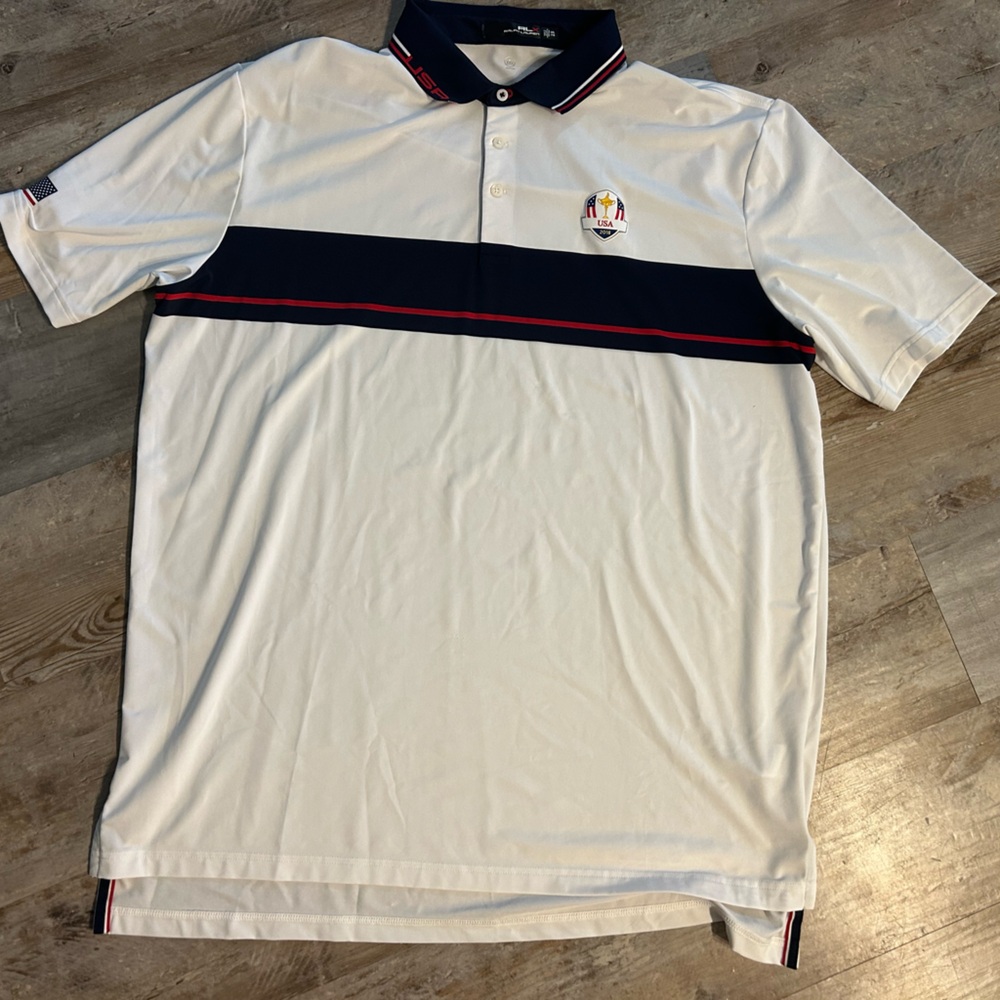 Ralph Lauren RLX Team USA 2018 Ryder Cup performance golf polo shirt. Men’s XXL